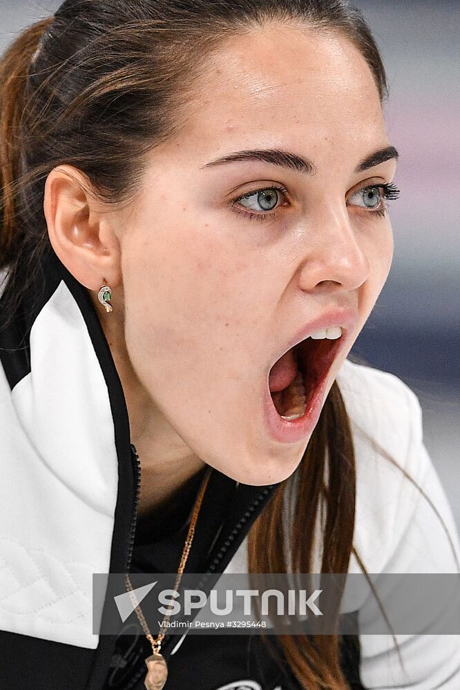 2018 Winter Olympics. Curling. Mixed doubles. Bronze medal match