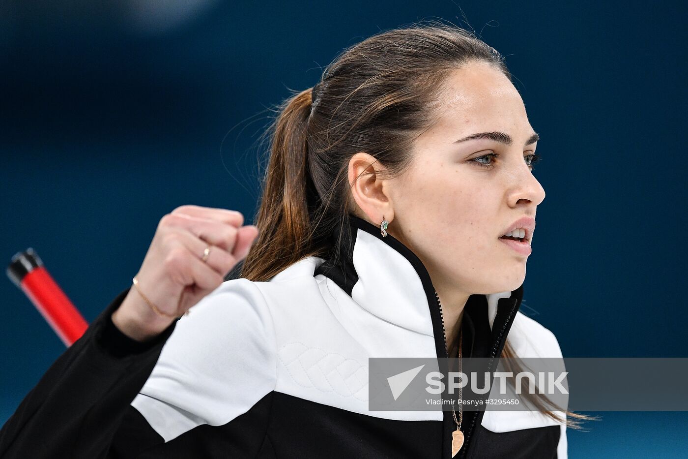 2018 Winter Olympics. Curling. Mixed doubles. Bronze medal match