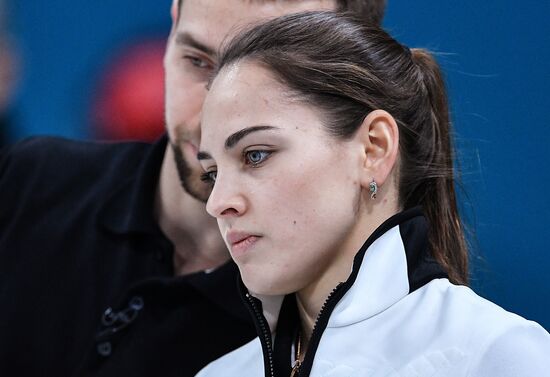 2018 Winter Olympics. Curling. Mixed doubles. Bronze medal match