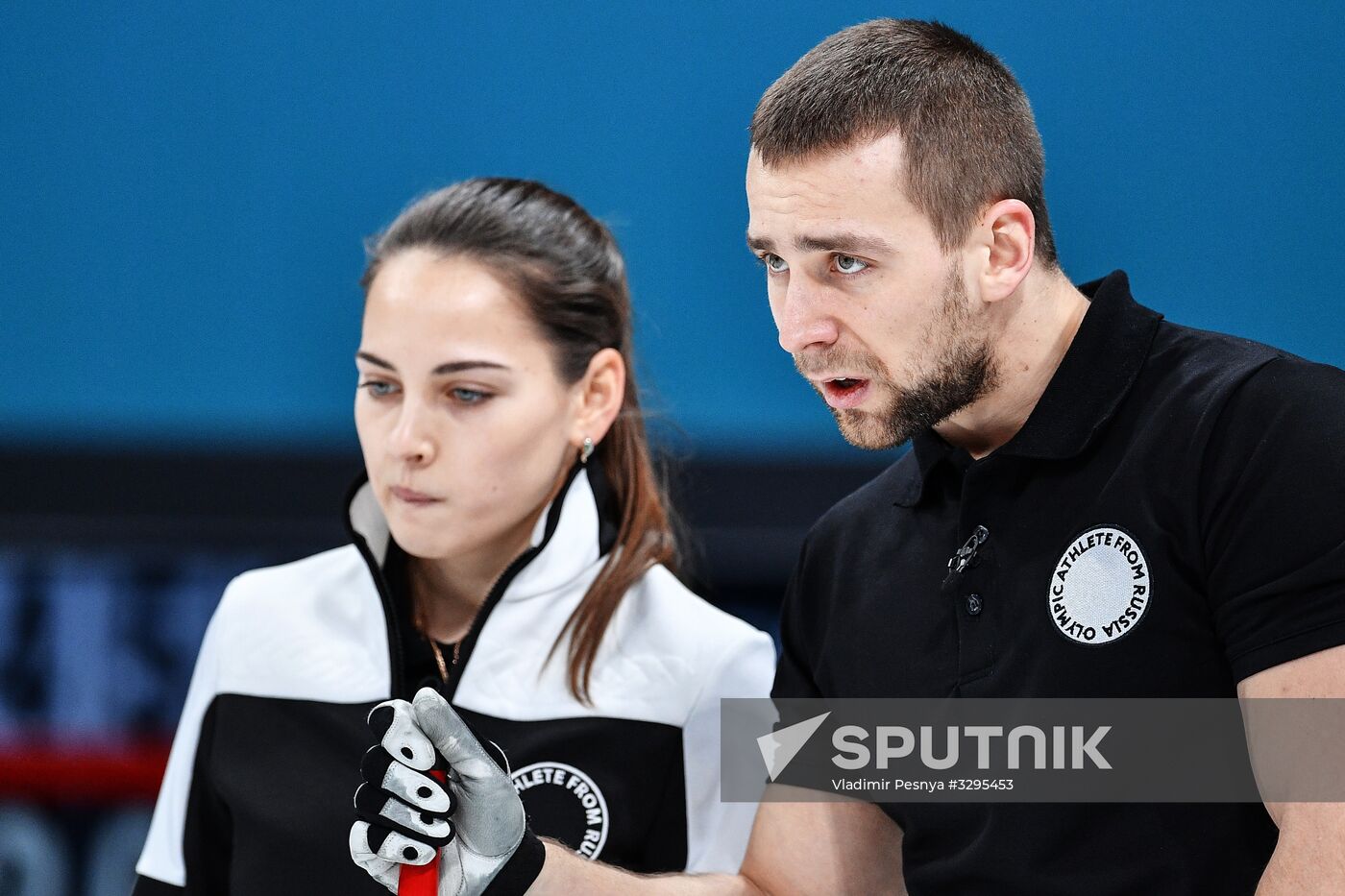 2018 Winter Olympics. Curling. Mixed doubles. Bronze medal match