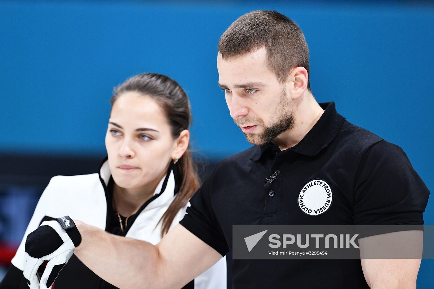 2018 Winter Olympics. Curling. Mixed doubles. Bronze medal match