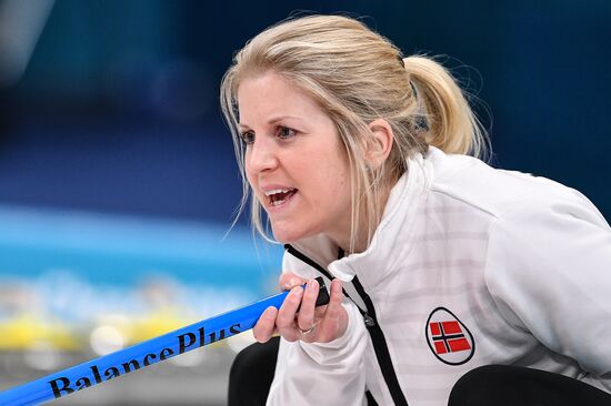 2018 Winter Olympics. Curling. Mixed doubles. Bronze medal match
