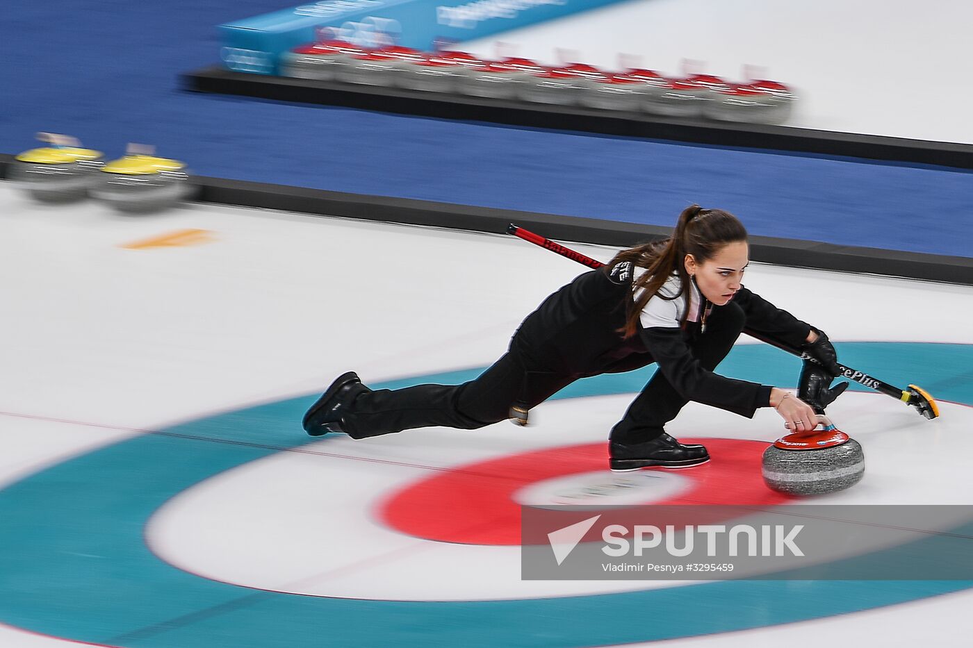 2018 Winter Olympics. Curling. Mixed doubles. Bronze medal match
