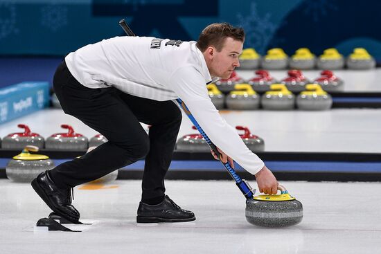 2018 Winter Olympics. Curling. Mixed doubles. Bronze medal match