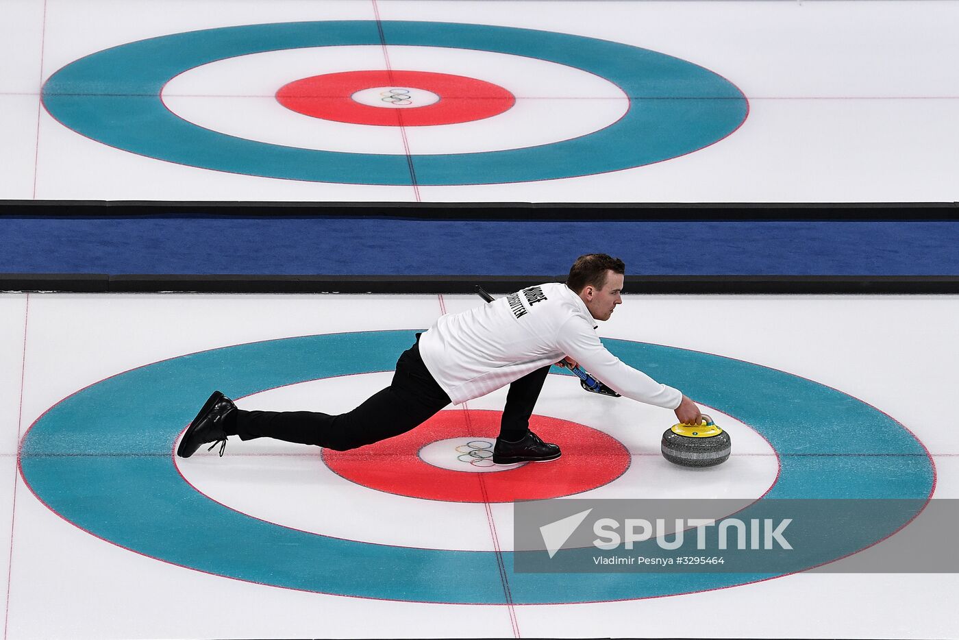 2018 Winter Olympics. Curling. Mixed doubles. Bronze medal match