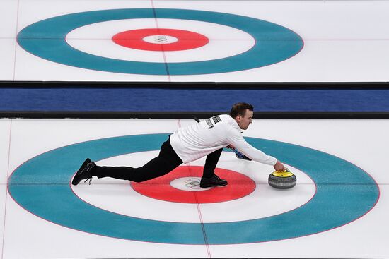 2018 Winter Olympics. Curling. Mixed doubles. Bronze medal match