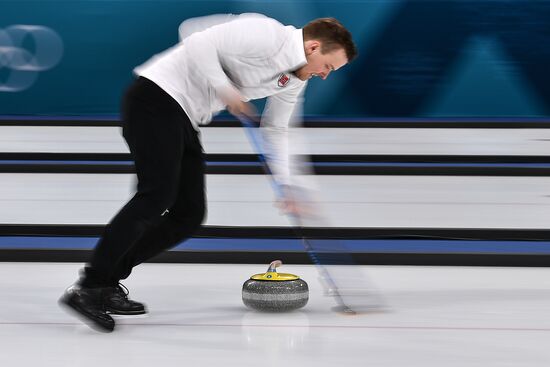 2018 Winter Olympics. Curling. Mixed doubles. Bronze medal match