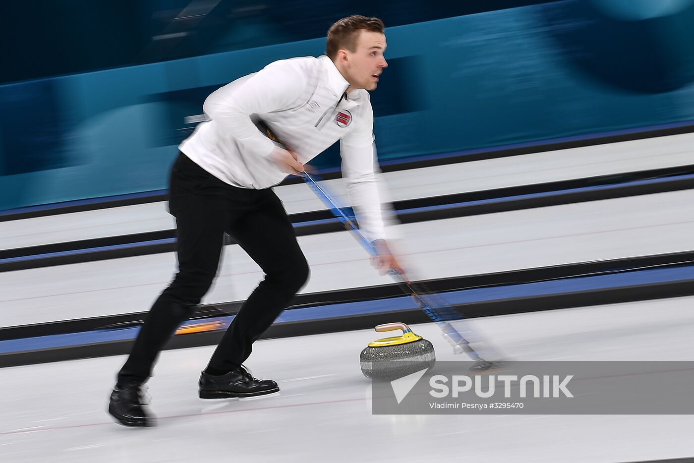 2018 Winter Olympics. Curling. Mixed doubles. Bronze medal match