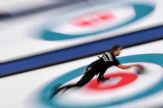 2018 Winter Olympics. Curling. Mixed doubles. Bronze medal match