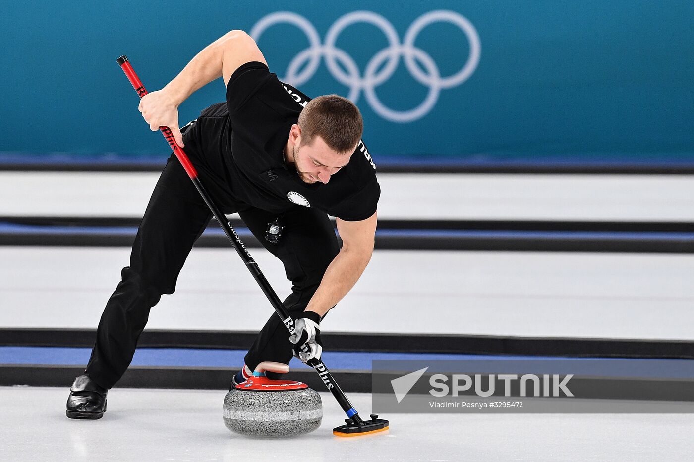 2018 Winter Olympics. Curling. Mixed doubles. Bronze medal match