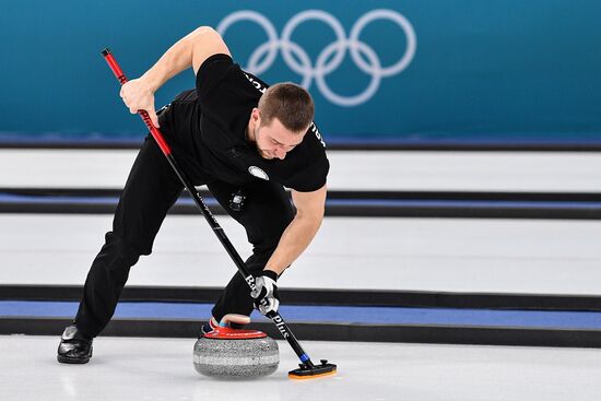 2018 Winter Olympics. Curling. Mixed doubles. Bronze medal match