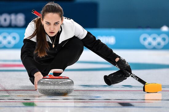 2018 Winter Olympics. Curling. Mixed doubles. Bronze medal match