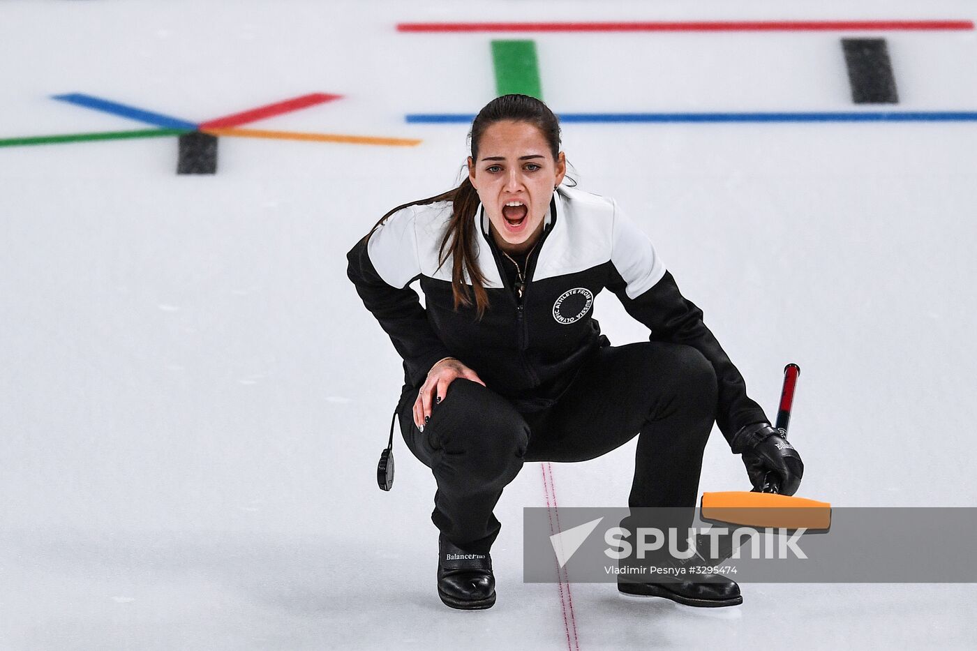 2018 Winter Olympics. Curling. Mixed doubles. Bronze medal match