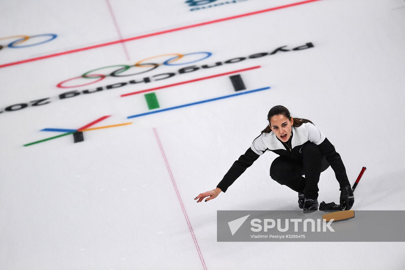 2018 Winter Olympics. Curling. Mixed doubles. Bronze medal match