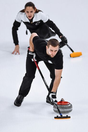 2018 Winter Olympics. Curling. Mixed doubles. Bronze medal match
