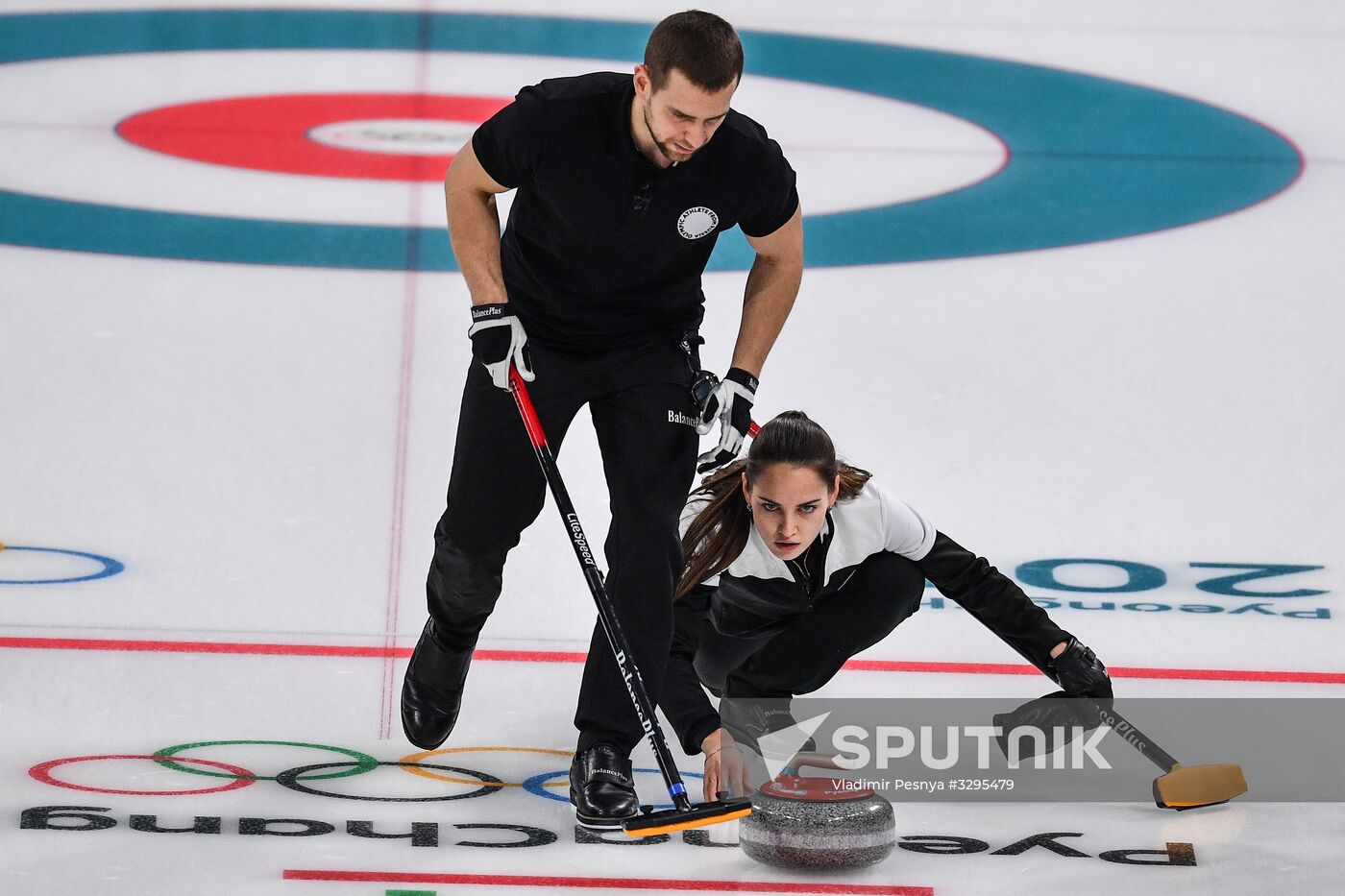 2018 Winter Olympics. Curling. Mixed doubles. Bronze medal match