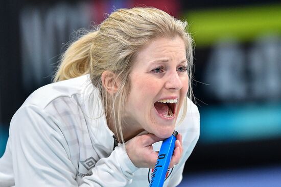 2018 Winter Olympics. Curling. Mixed doubles. Bronze medal match