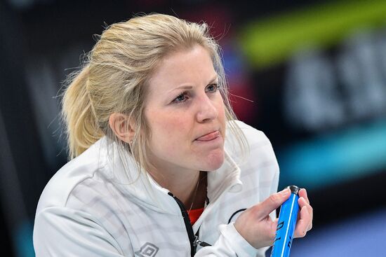 2018 Winter Olympics. Curling. Mixed doubles. Bronze medal match