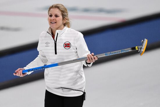 2018 Winter Olympics. Curling. Mixed doubles. Bronze medal match