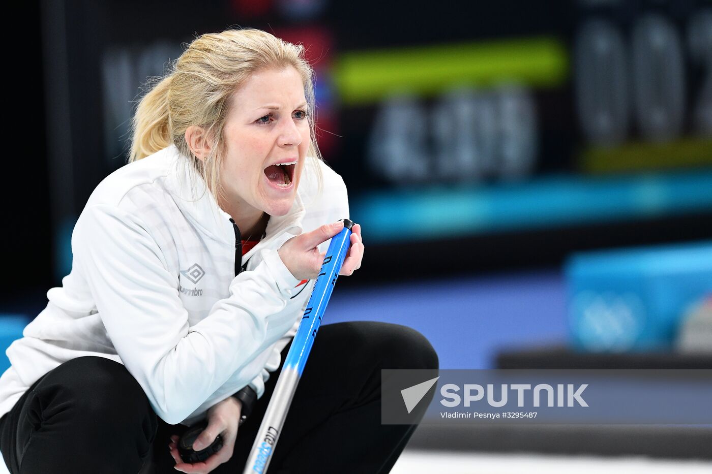 2018 Winter Olympics. Curling. Mixed doubles. Bronze medal match
