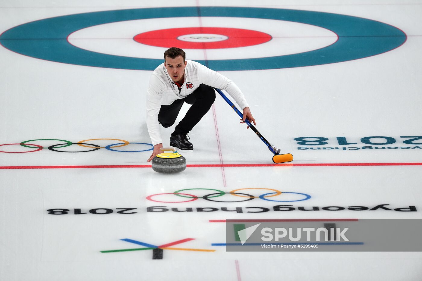 2018 Winter Olympics. Curling. Mixed doubles. Bronze medal match