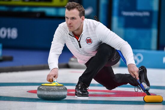 2018 Winter Olympics. Curling. Mixed doubles. Bronze medal match