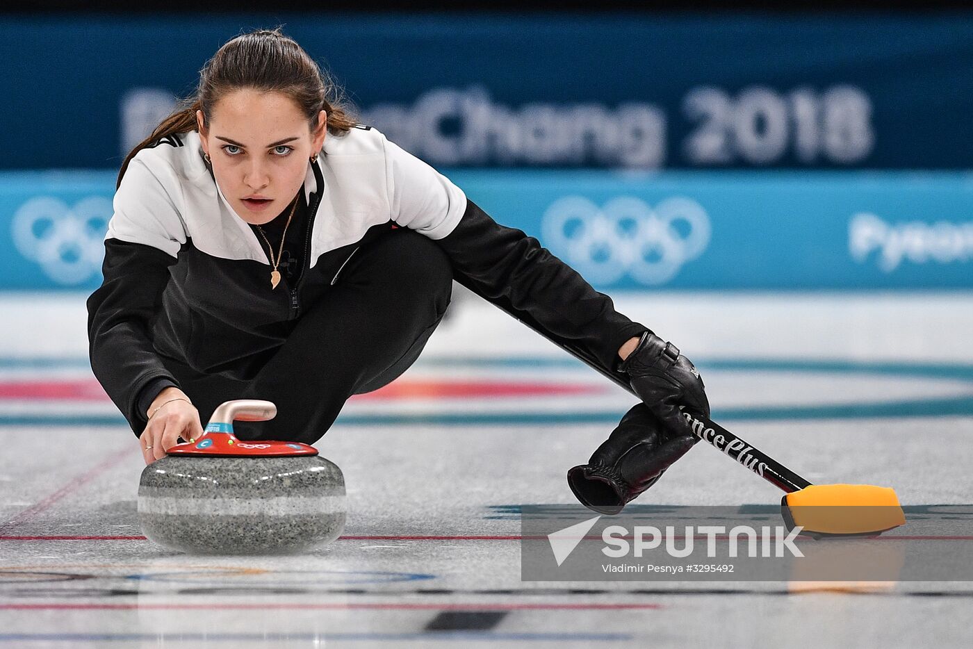 2018 Winter Olympics. Curling. Mixed doubles. Bronze medal match