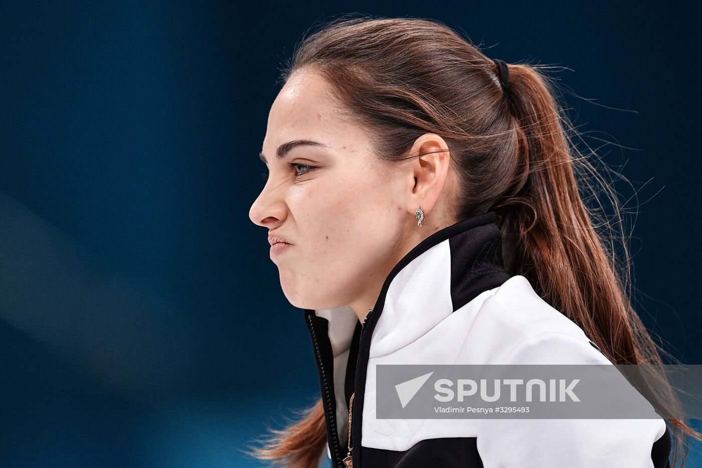 2018 Winter Olympics. Curling. Mixed doubles. Bronze medal match