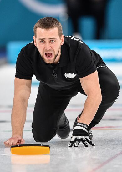 2018 Winter Olympics. Curling. Mixed doubles. Bronze medal match