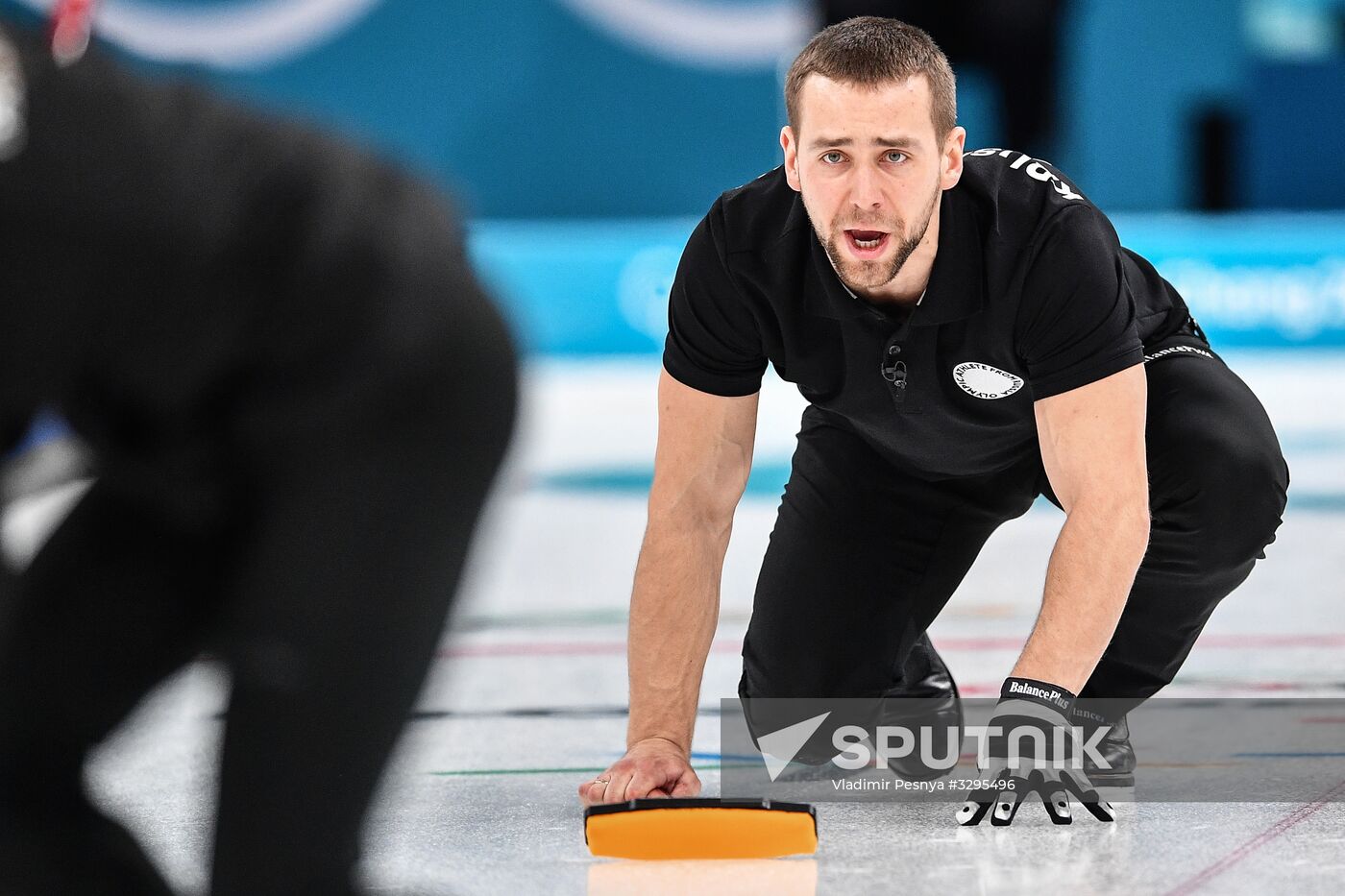 2018 Winter Olympics. Curling. Mixed doubles. Bronze medal match