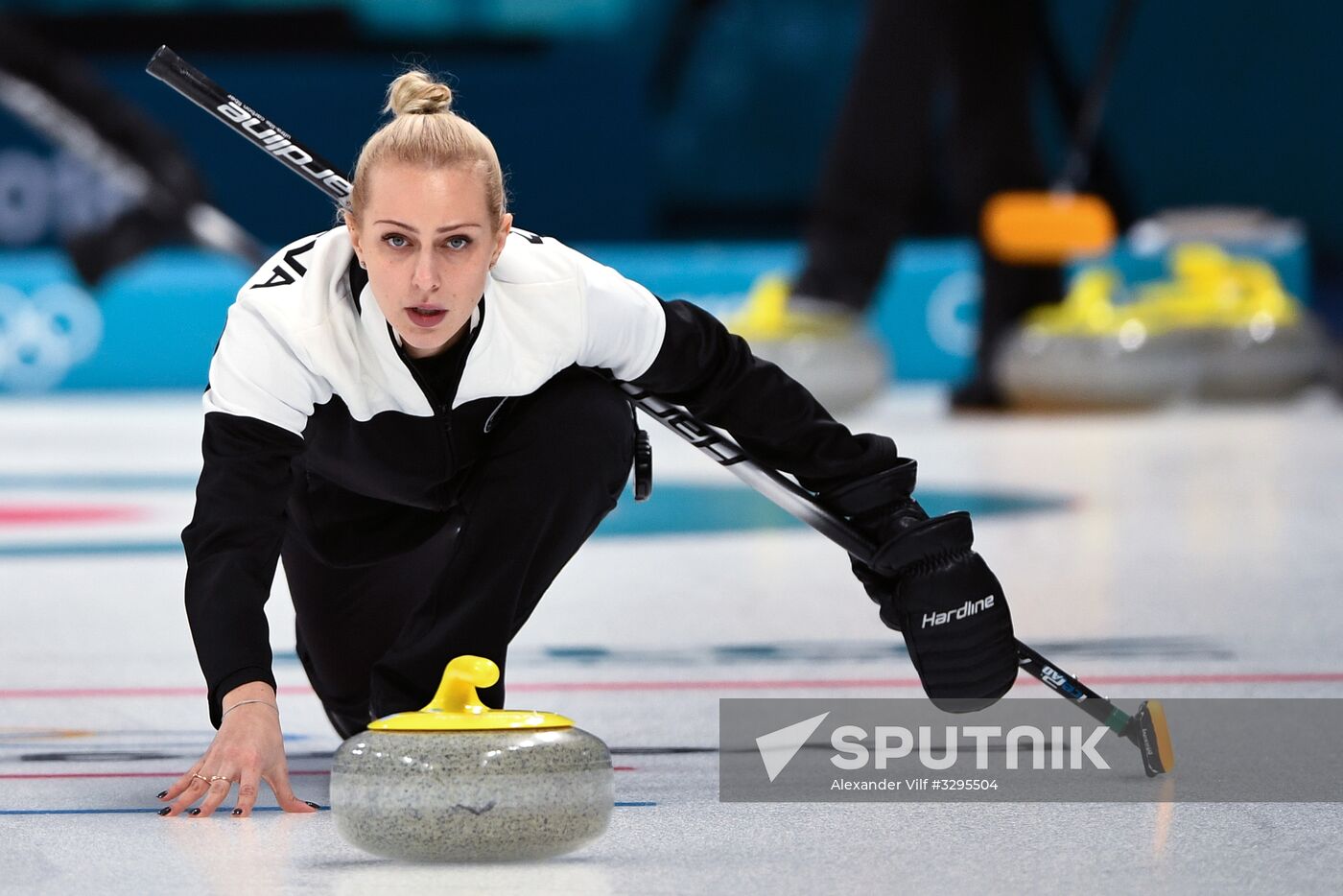 2018 Winter Olympics. Curling. Women. Training session