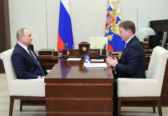 Vladimir Putin meets with ALROSA CEO Sergei Ivanov