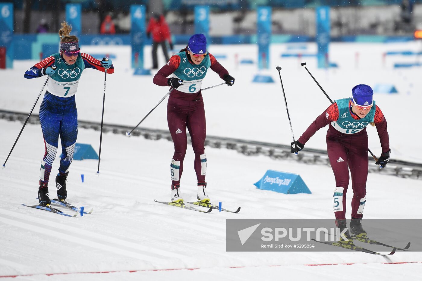 2018 Winter Olympics. Cross-country skiing. Women. Sprint