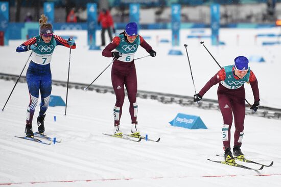 2018 Winter Olympics. Cross-country skiing. Women. Sprint