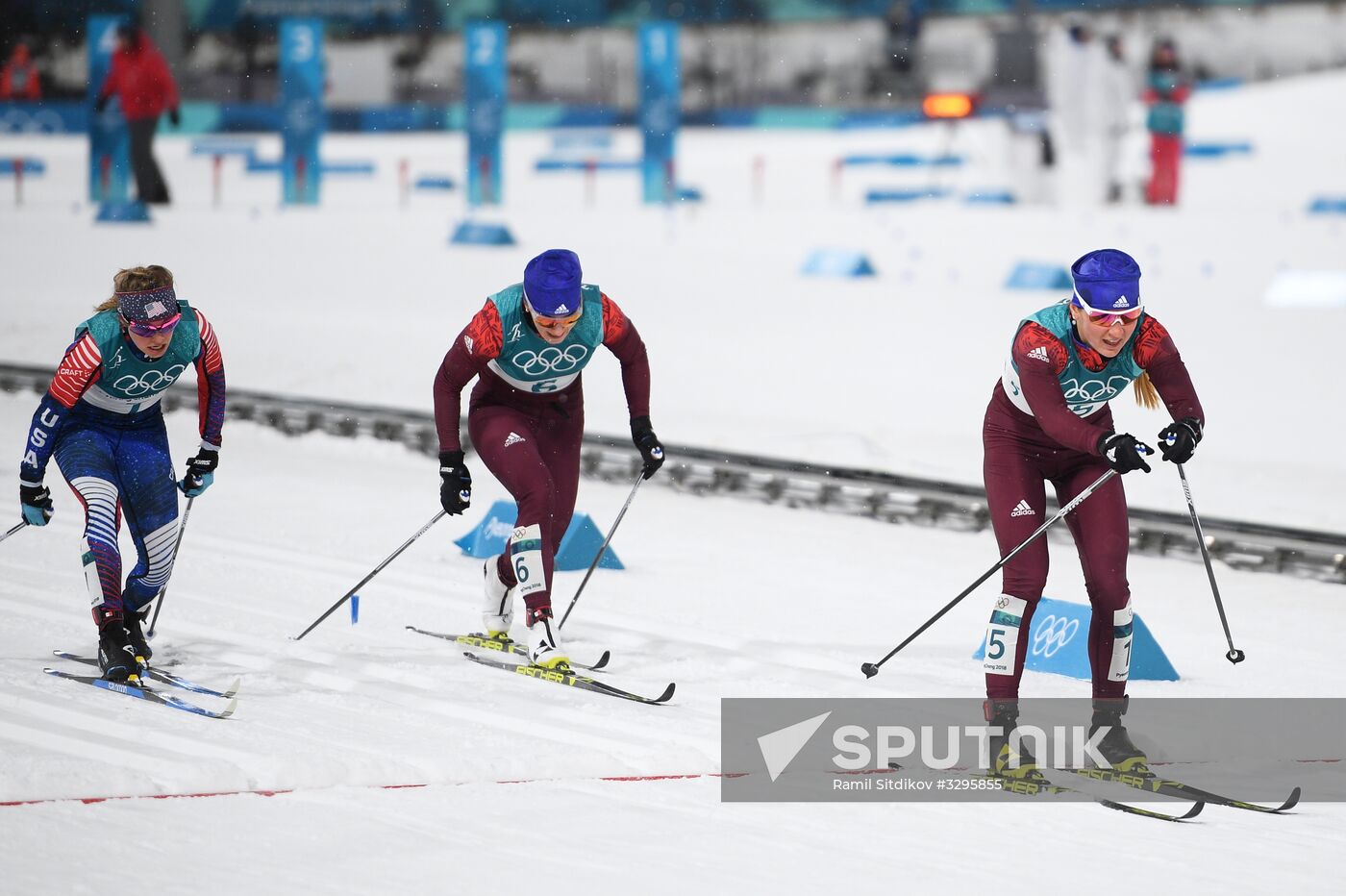 2018 Winter Olympics. Cross-country skiing. Women. Sprint