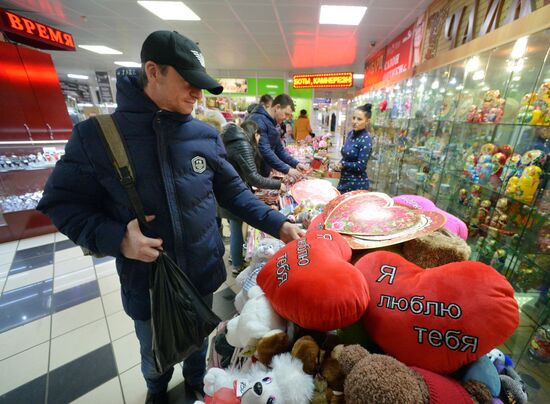 Preparations for St. Valentine's Day