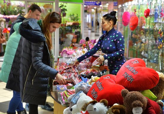 Preparations for St. Valentine's Day