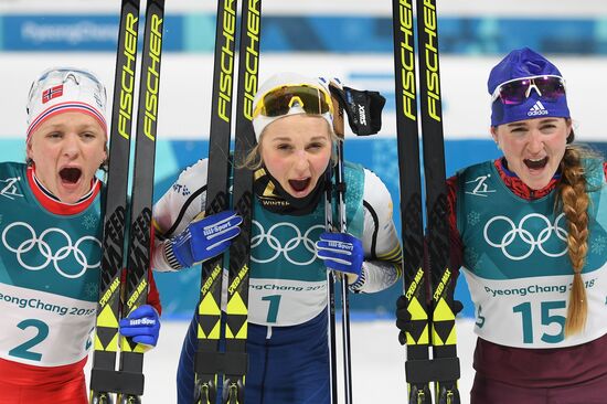 2018 Winter Olympics. Cross-country skiing. Women. Sprint