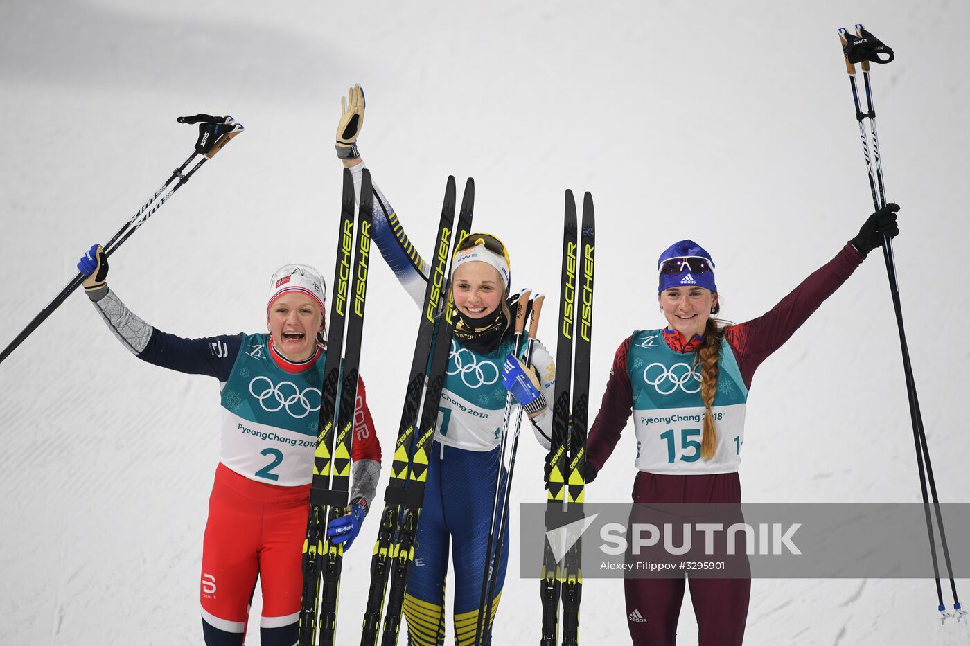 2018 Winter Olympics. Cross-country skiing. Women. Sprint