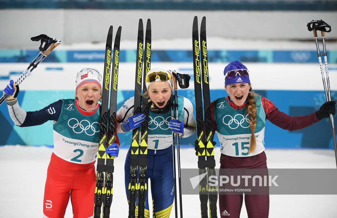 2018 Winter Olympics. Cross-country skiing. Women. Sprint