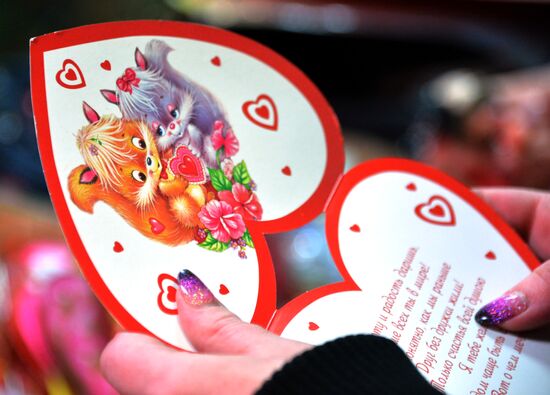 Preparations for St. Valentine's Day