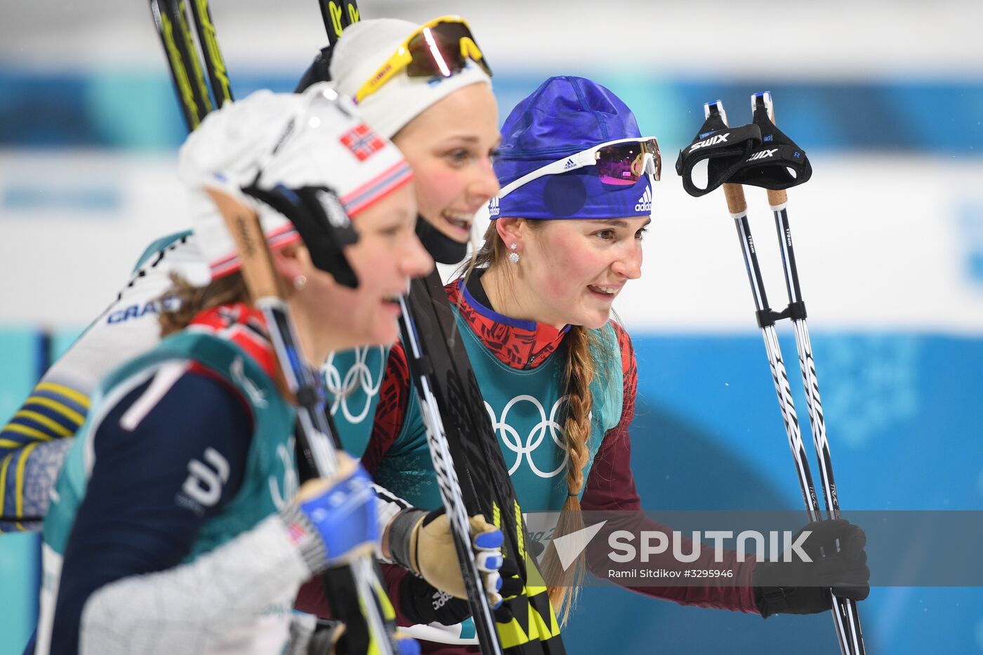 2018 Winter Olympics. Cross-country skiing. Women. Sprint