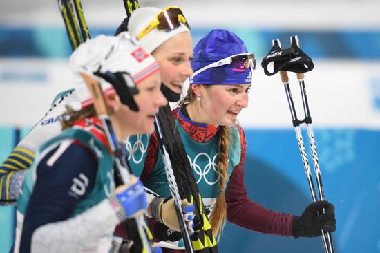 2018 Winter Olympics. Cross-country skiing. Women. Sprint