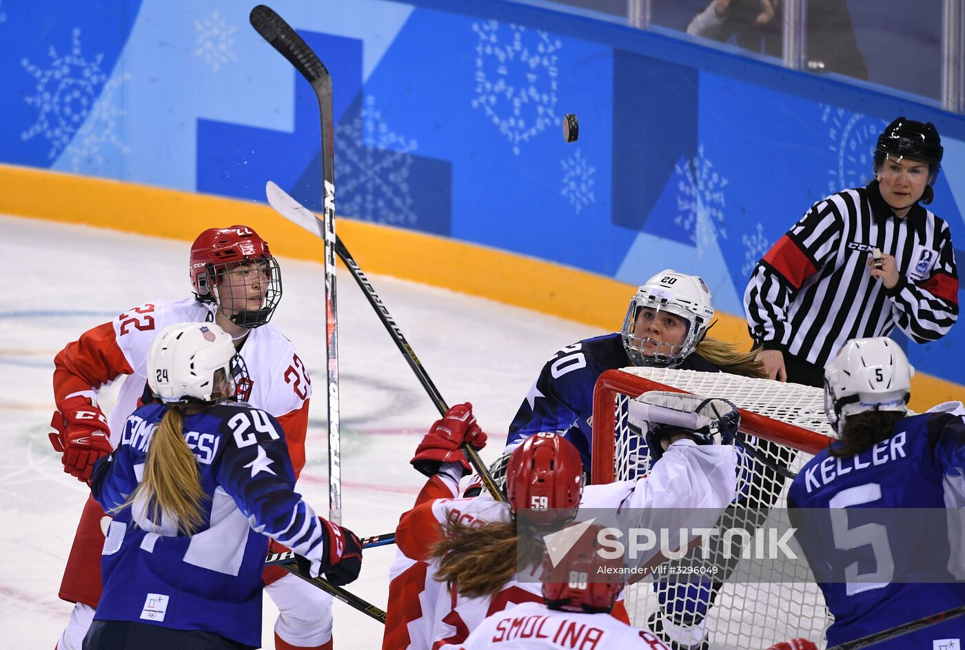2018 Winter Olympics. Ice hockey. Women. US vs. Russia