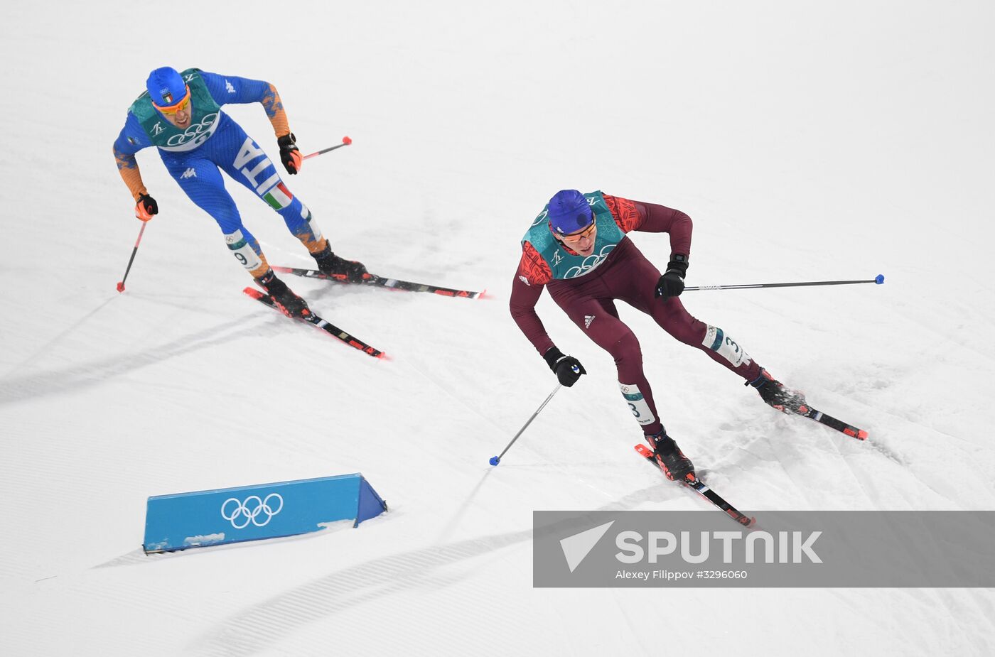 2018 Winter Olympics. Cross-country skiing. Men. Sprint