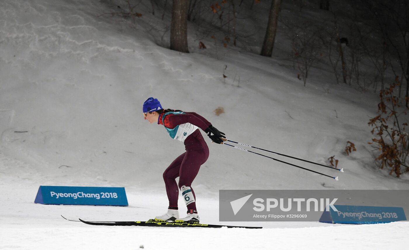 2018 Winter Olympics. Cross-country skiing. Women. Sprint