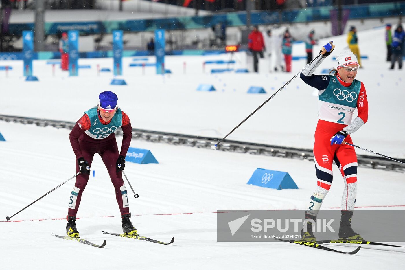 2018 Winter Olympics. Cross-country skiing. Women. Sprint