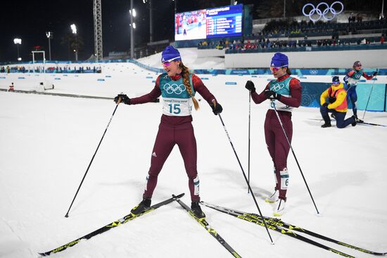 2018 Winter Olympics. Cross-country skiing. Women. Sprint