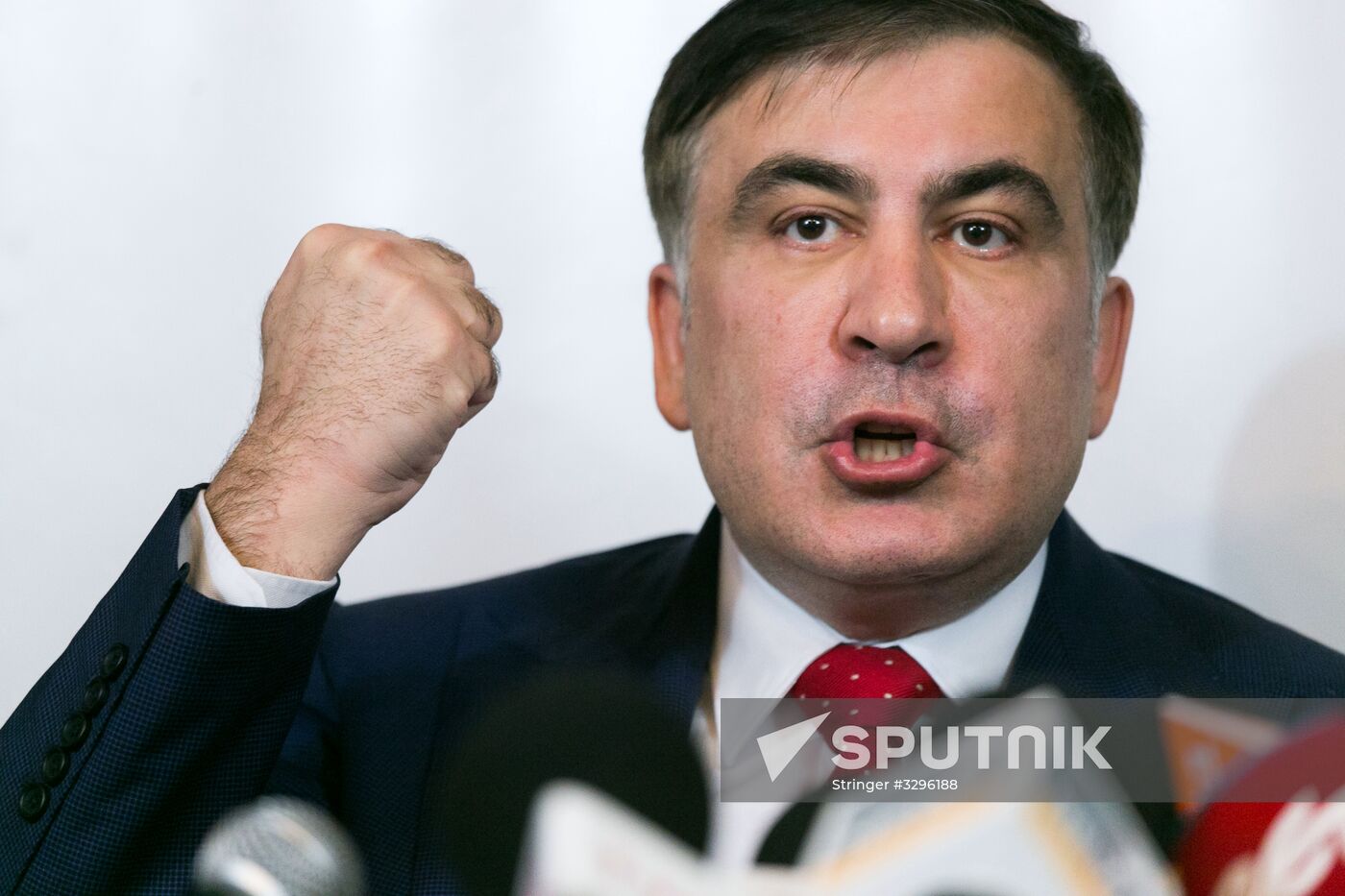News conference by Mikheil Saakashvili in Warsaw