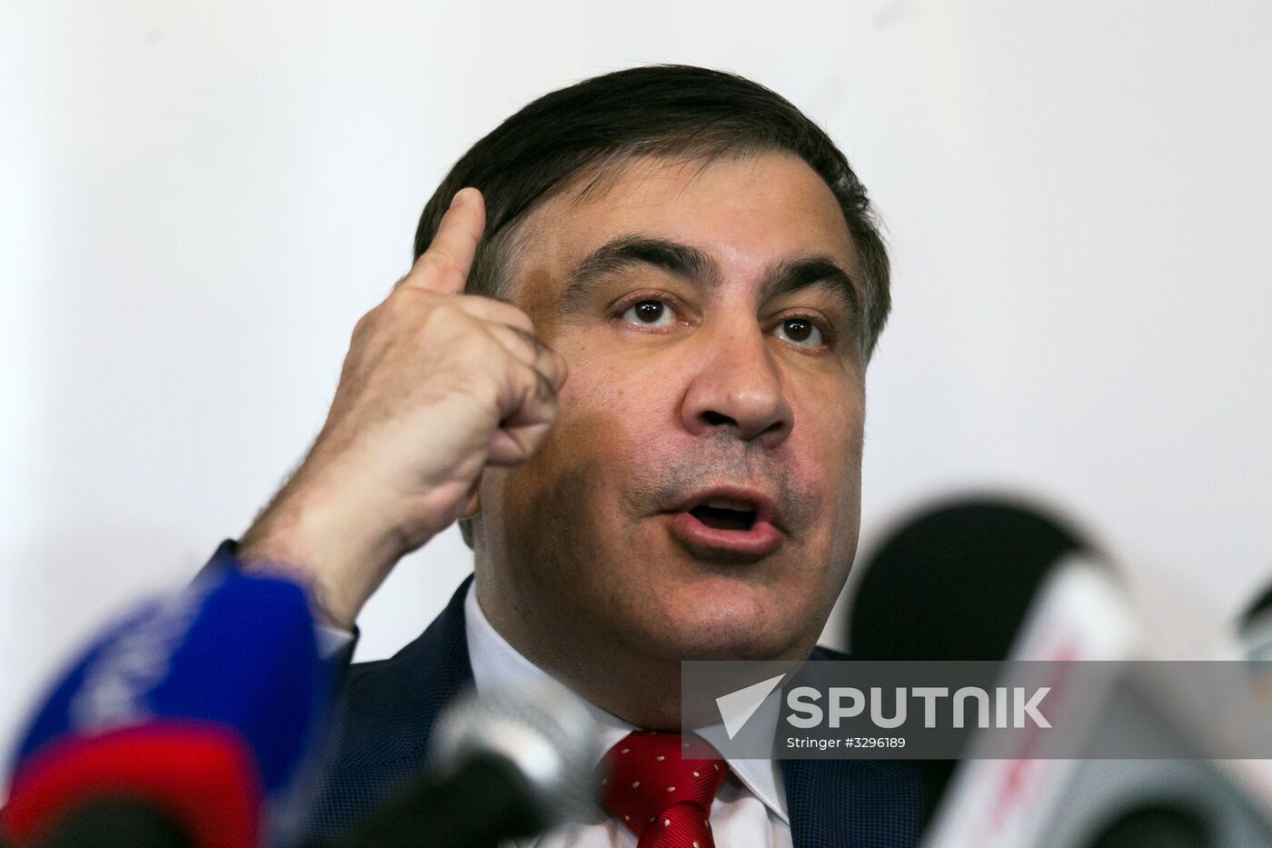 News conference by Mikheil Saakashvili in Warsaw